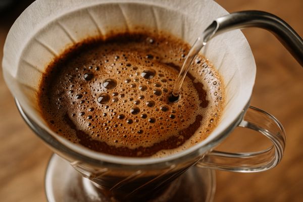 بلوم یا بلومینگ قهوه یا شکفتگی و پیش دم قهوه