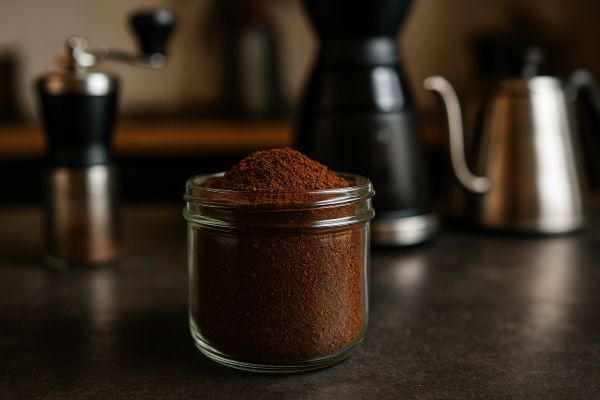 نگهداری قهوه آسیاب شده یا پودر قهوه